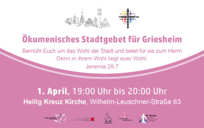 Ökumenisches Stadtgebet 01.04.2026