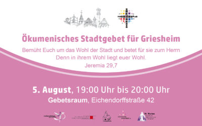 Ökumenisches Stadtgebet 05.08.2026