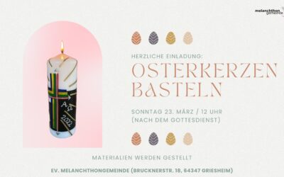 Osterkerzen Basteln am 23.03.