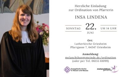 Ordination Insa Lindena am 22.06.