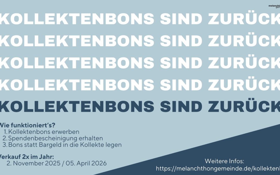 Kollektenbons sind zurück