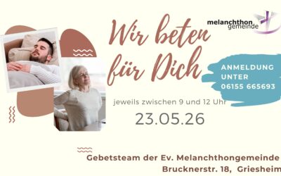Gebet für Kranke am 23-05-2026