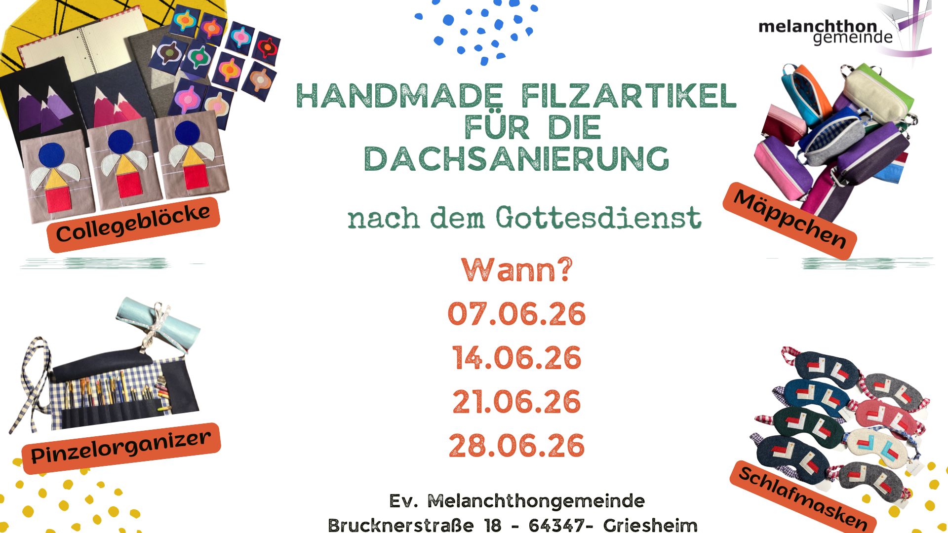 Handmade Filzartikel für die Dachsanierung Handmade Filzartikel für die Dachsanierung