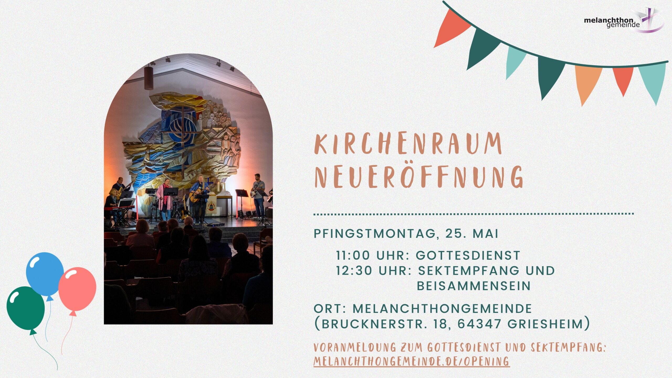 Kirchenraum Neueröffnung am 25.05. (Pfingstmontag)