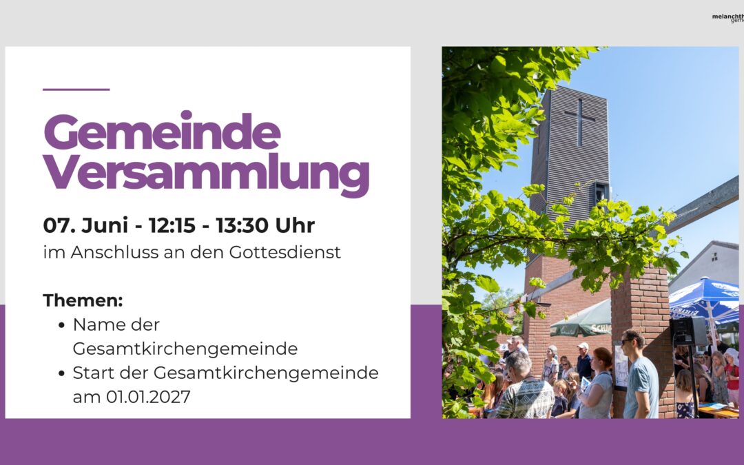 Gemeindeversammlung am 07. Juni