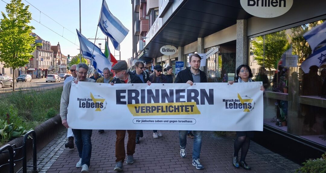 Vierter Marsch des Lebens – von Rathaus zu Rathaus – Zeichen gegen Antisemitismus