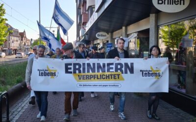 Vierter Marsch des Lebens – von Rathaus zu Rathaus – Zeichen gegen Antisemitismus