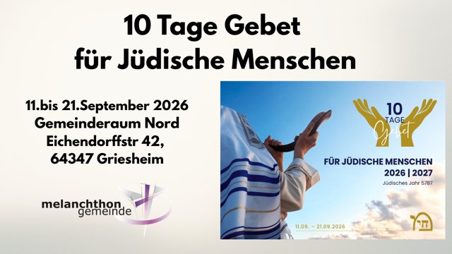 10 Tage Gebet für jüdische Menschen 10 Tage Gebet für jüdische Menschen