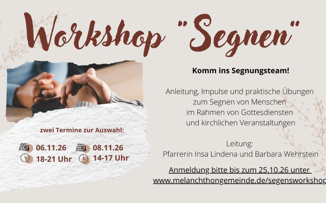 Segensworkshop im November