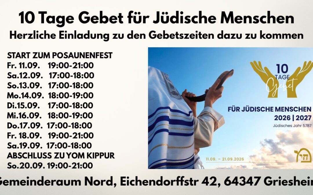 10 Tage Gebet für jüdische Menschen