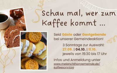 Schau mal, wer zum Kaffee kommt