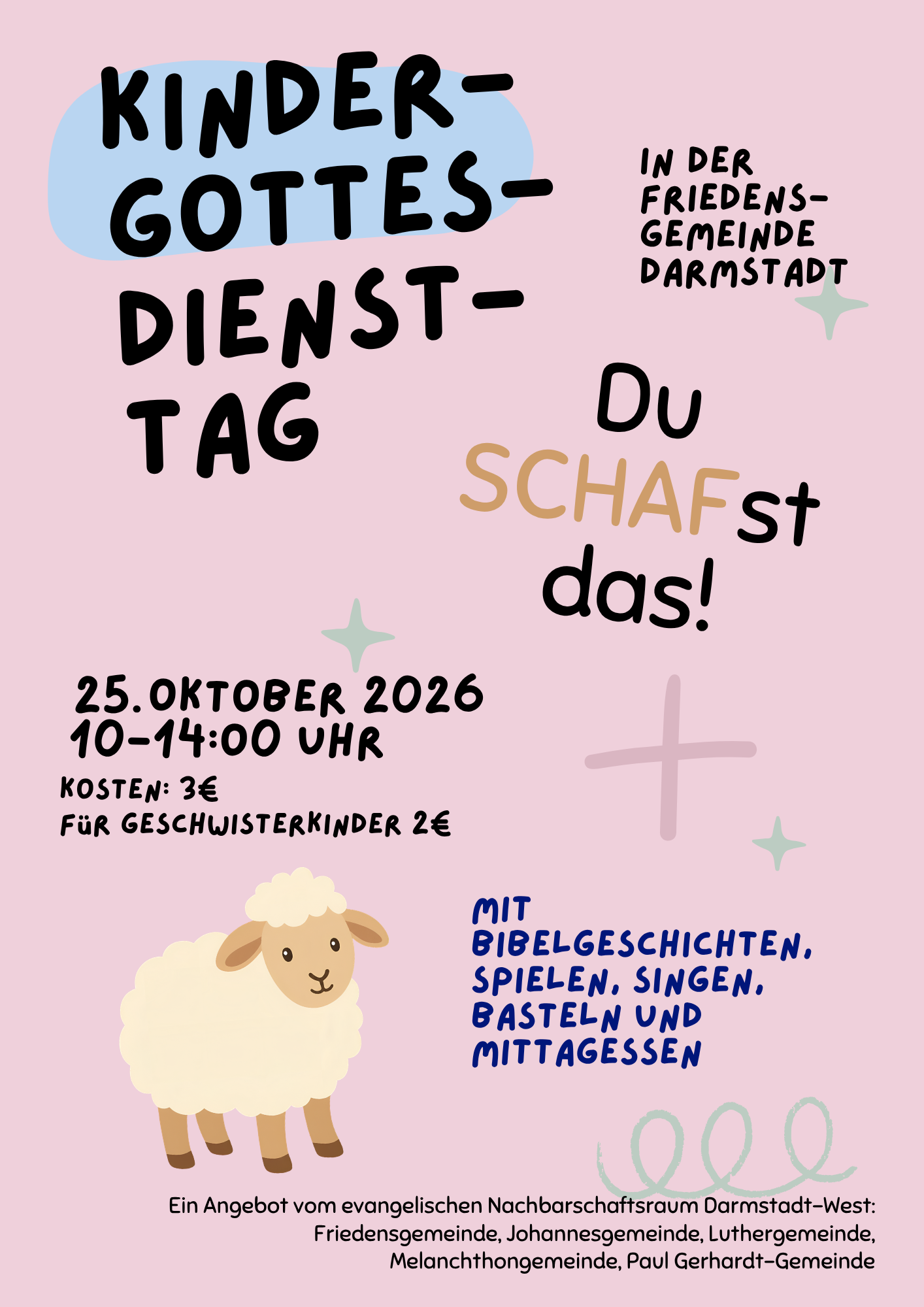 Kindergottesdienst Tag am 25. Oktober